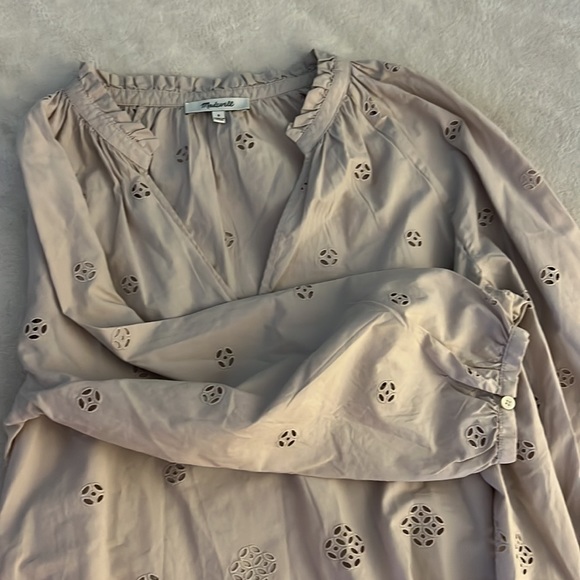 Madewell blouse, very pale purple, size small. - Picture 3 of 5
